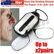 Ultra Thin Carry Nose Clip Optics Presbyopic Reading Glasses 2.0 2.5 With Case-1