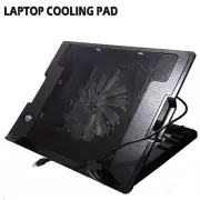 Laptop Cooling Fan Notebook Cooler Stand USB Fan Pad with USB Hub Adjustable Fit