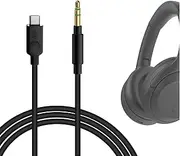 Geekria USB-C Digital to Audio Cable Compatible with Sony ULT WEAR, WH-1000XM6/1000XM5/1000XM4, WH-XB910N, WH-CH720N, INZONE H5, Replacement Type-C Audio Cord (5.6ft / 1.7m)