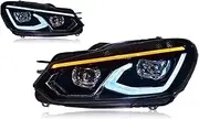 Car Lights Compatible For Golf 6 MK 6 Headlight 2008-2013 LED Projetor Head Lamp Daytime Running Light Automotive Accessories