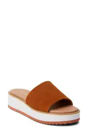 Matisse Jackie Platform Slide Sandal in Fawn at Nordstrom, Size 8