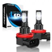 2x H8 LED Angel Eyes Halo Ring Light Bulbs Xenon For BMW E92 80W 6000K White