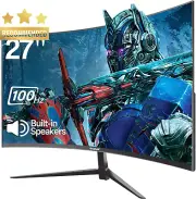 27" Curved Monitor 100Hz Speaker 1080P Eye Care HDMI VGA VESA