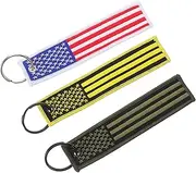 [GRADENEVE] Keychain Holder Usa Flag Key Tag American Flag Key Ring Meticulously Crafted for Women's Fashion