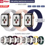 For Apple Watch Band Series 9 8 7 41/45m Solo Loop Silicone Elastic iWatch Strap