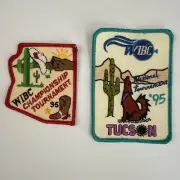1995 WIBC Bowling Patches Tuscon Championship Tournament Lot of 2 New Unused