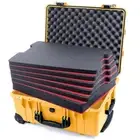 Yellow & Black Pelican 1560 case with tool foam inserts.
