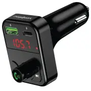 FM Transmitter Bluetooth, Fast Car Charger USB C & USB Car Charger - Stream M...