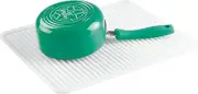 InterDesign Lineo Kitchen Countertop Silicone Sink Drying Mat - Large, Clear