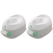 2x Ingenuity Ready Set Go Baby/Toddler 35x31cm Plastic Potty Toilet Chair 18m+