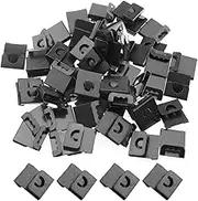 Walquicks 200 Pcs Photo Frame Hanging Clip S Hook Back Plate Photo Wall Hanger Stencil Plate Hooks Sturdy Serrated Clips Shaped Metal Artwork Wall Mount Album, for Picture Postcard Scrapbooks Hooks