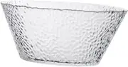 HOLIDYOYO Irregular Pattern Glass Salad Bowl Transparent Snack Container for Fruits Desserts and Appetizers for Serving Parties Buffets
