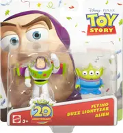 Disney Pixar Toy Story 20th Anniversary Flying Buzz Lightyear and Alien Figure Buddy 2-Pack