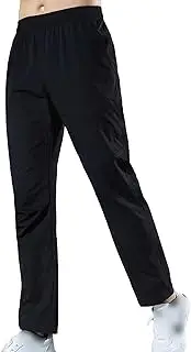[JEShifangjiusu] Men's Lightweight Hiking Pants Elastic Waist Breathable Athletic Running Pant Fishing Jogger Pant with Pockets