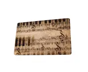 Musical Note Printing Non Slip Water Absorbent Mat Pad Bathroom Kitchen (3#)