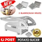 Chip Potato Chipper Maker French Fries Dicer Slicer Chopper Cutter + 2 Blades as