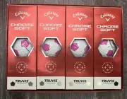 Dozen Pink Pent Callaway Chrome Soft Truvis Golf Balls