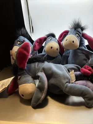 EEYORE DISNEY WINNIE THE POOH 8” Bean Bag Plush NWT