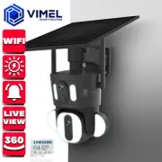 WIFI Dual Security Camera Solar Panel 2 Cams 24/7 64GB Wireless Home 360 Outdoor