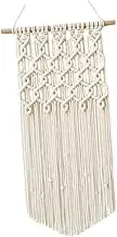 Alipis Hand Woven Tapestry Wall Hanging Cotton Rope Decor Chic Tassel Design for Living Bedroom Minimalist Wall Art