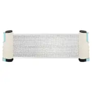 Up to 2" Retractable Ping Pong Net Table Tennis Net and Post, Blue White