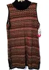 INC International Concepts NWT Iris Apfel SZ XL Sleeveless tunic Stretch Womens