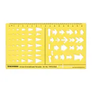 Arrows Drafting Arrows and Arrowheads Template Drawing Stencil