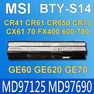 MSI BTY-S14 原廠電池 FR400 FR600 FR700 FX400 FX420 (8.8折)