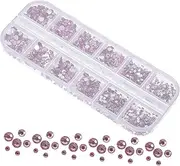 Craft Nails Art Jewelry DIY Flat Back Crystal Rhinestones in Pink Nail Gems