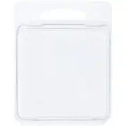 Collecting Warehouse Clear Plastic Clamshell Container, 2.375" x 2.375" x 0.625"