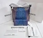 BRAHMIN DEEP AZURE KATIE W/ADY WALLET #HARD TO FIND#