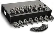 JINKEY 16Pcs Alloy Steel Engine Roller Rocker Arms and Bolts with Upgraded Trunnion Kit Installed for GM 4.8L-6.0L LS engine LS1/LS2/LS6/LQ/LY/LM Series