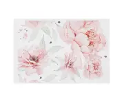 Removable Peony Flower Wall Sticker Vintage Watercolor Stickers Flower Combination Sticker