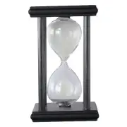 30 Minutes Hourglass Sand Timer,Vintage Sand Timer,Black Wooden Sandglass