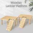 DIY Stairs Toy Wooden Ladder Platform Hamster Pet Climbing Toy for Small Pets