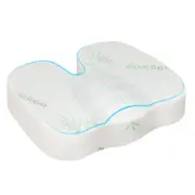 STARRY EUCALYPT Seat Cushion Memory Foam Pillow Pain Relief Bamboo White