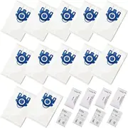 FOHOA 12 Pack GN Vacuum Bags Compatible with Miele GN Bags Classic Complete C1 C2 C3 S2 S5 S8 S227/S240,S270/S280 Series