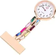 [LIFKOME] Pocket Watch Nurses Fob Watch for Nurses Backpack Fob Watch Fob Watches for Nurses Watch Clip on Hanging Watch Fob Watch Watches for Men Women Watch Alloy