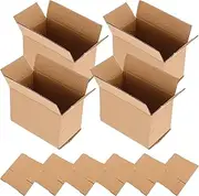PRETYZOOM 10pcs Corrugated Shipping Boxes Cardboard Mailer Boxes for Packing Moving Storage Packing Sturdy Design for Safe Transport