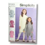 Simplicity Dresses Girls Size 7-14 R11976 Uncut Sewing Pattern