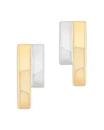 Alberto Amati 14K White & Yellow Gold Double Bar Stud Earrings