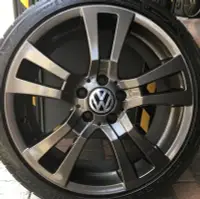 在飛比找Yahoo!奇摩拍賣優惠-賓士 原廠18吋前後配鋁圈含胎  福斯 VW Golf Pa