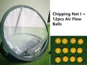 A99Golf Pop-up Chipping Net Training Aids Indoor Outdoor + 12pcs Air Flow Balls