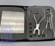 13 Pcs Rubber Dam Kit Dental Endodontic Punch Plier Frame Template Clamps Forcep