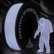 Geeetech 3D Printer Filament, PLA 1.75mm, Glow In the Dark White, 1KG/roll NEW