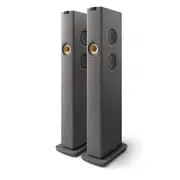 KEF LS60 Wireless Hifi Speakers Pair (Titanium Grey)