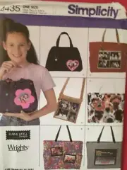 Simplicity Sewing Pattern 4435 Bags Seven Styles Uncut Accessories Tote