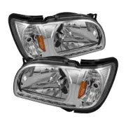 Toyota 01-04 Tacoma Chrome LED Headlights + Corner Lights 1pc w/ Black Trim (for: Toyota)