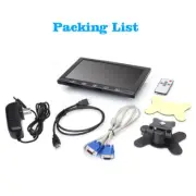 US 10.1" Portable Small HDMI LCD Monitor w/Speaker For PC/TV/Security system VGA
