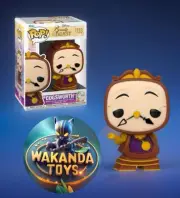 Funko Pop! Disney Beauty and the Beast #1133 - Cogsworth w/ protector